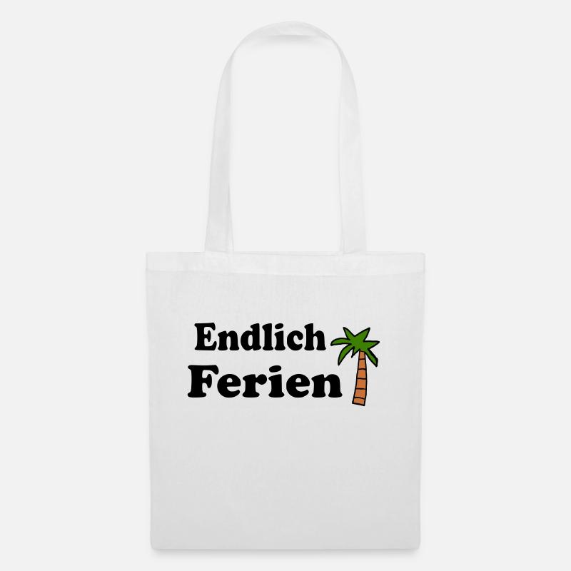 Endlich Ferien - Stoffbeutel - Weiß