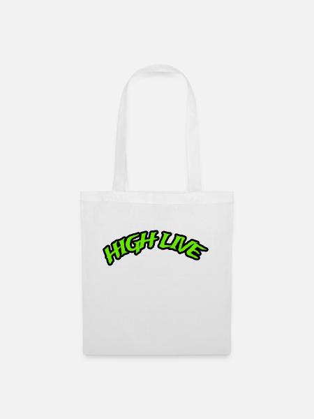 HIGH LIVE - Stoffbeutel - Weiß