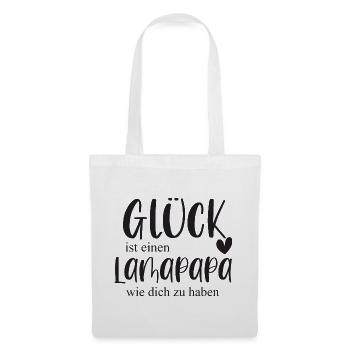 Lama Lamapapa Haustier Stall Lamaliebe Geschenk - Stoffbeutel - Weiß - Vorne