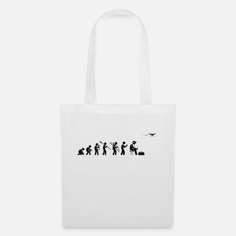 Évolution des drones - Sac en tissu - blanc