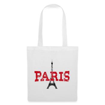 Paris, la ville de l’amour - Sac en tissu - blanc - Devant