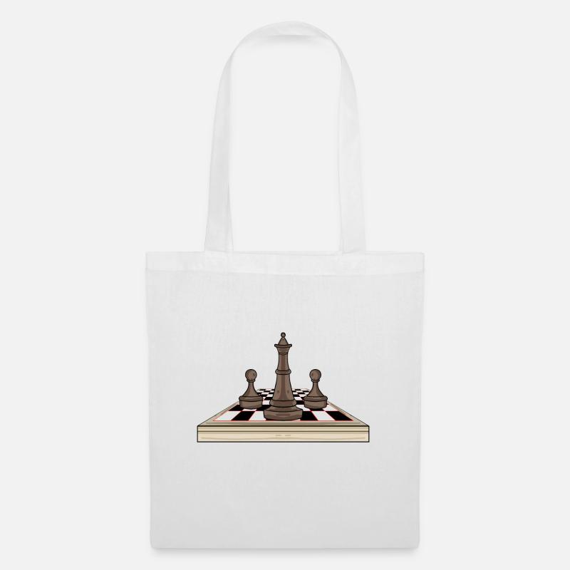 Chess chessboard - Tote Bag - white