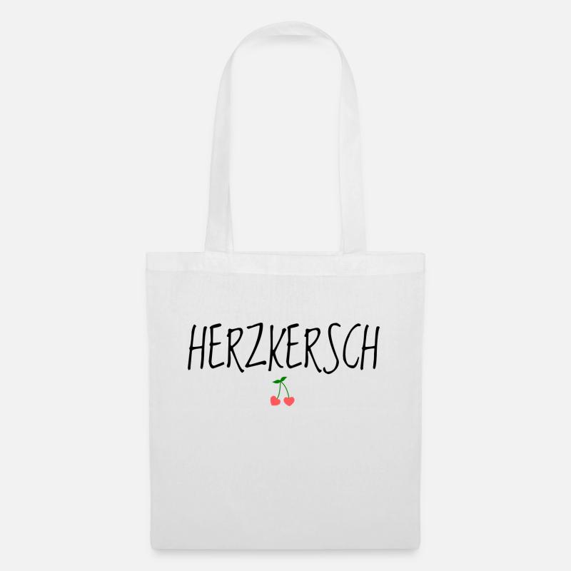 Herzkersch - Stoffbeutel - Weiß