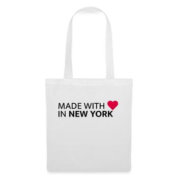 Made With With Love à New York - Sac en tissu - blanc - Devant