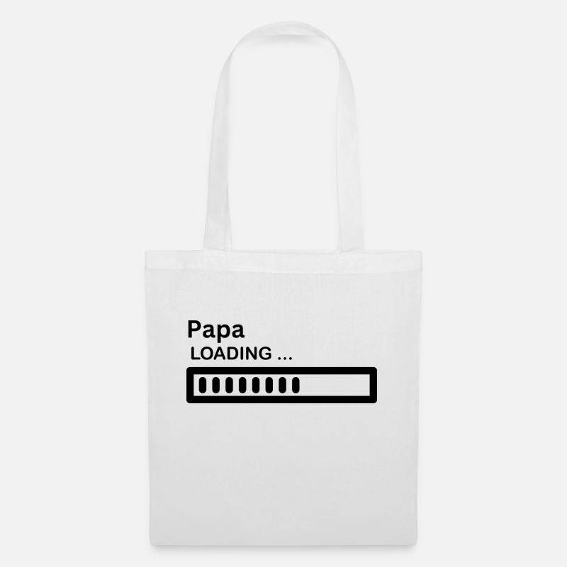 Papa loading - Stoffbeutel - Weiß