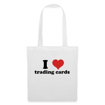 I love trading cards - Tote Bag - white - Front