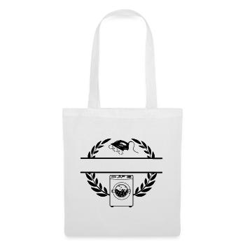 Machine à laver en couronne de laurier - Sac en tissu - blanc - Devant