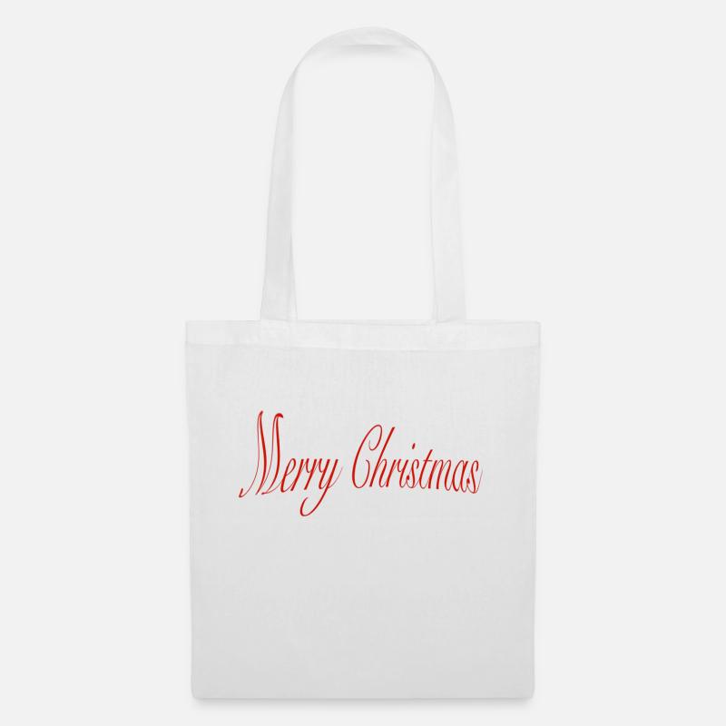 Merry Christmas - Stoffbeutel - Weiß