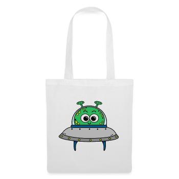 Ufo - Stoffbeutel - Weiß - Vorne