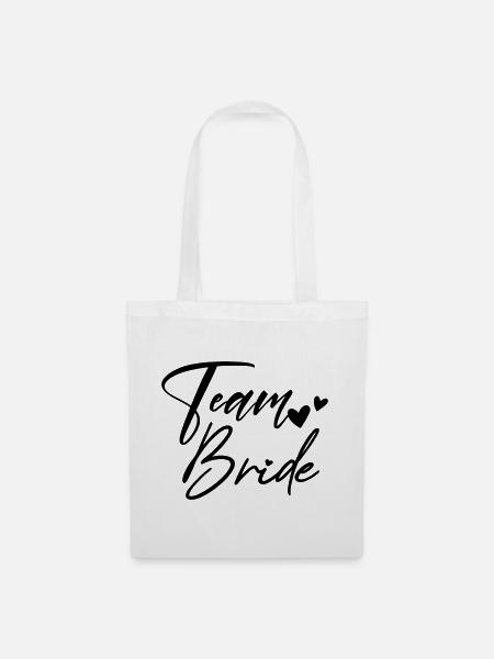 TEAM BRIDE Junggesellenabschied - Stoffbeutel - Weiß
