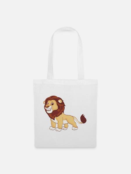 Ein prächtiger Löwe - Stoffbeutel - Weiß