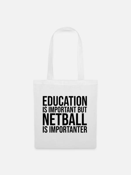 Netball Netball Netball - Stoffbeutel - Weiß