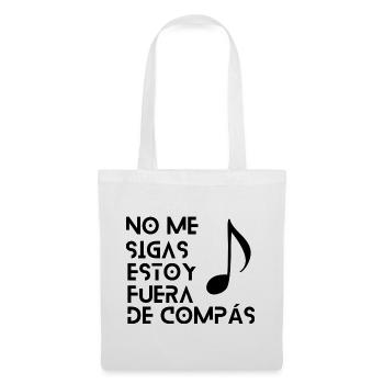 Collection « Ne me suis pas, je suis hors de Compás » - Sac en tissu - blanc - Devant