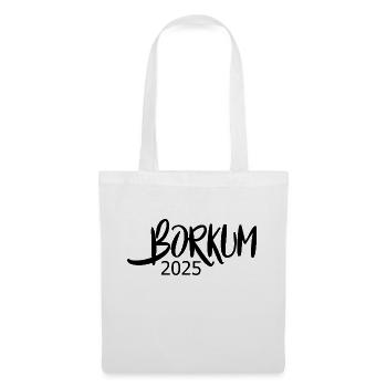 Borkum 2025 - Stoffbeutel - Weiß - Vorne