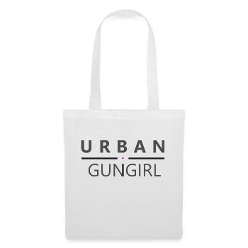 URBAN GUN GIRL - Logo Original - Stoffbeutel - Weiß - Vorne