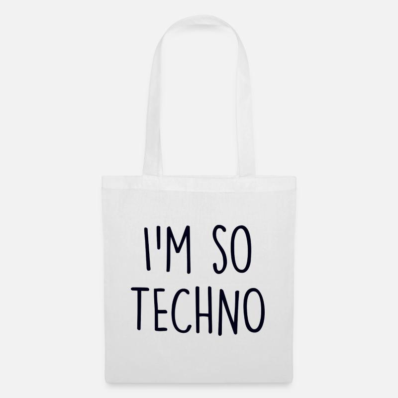 Techno lover - Stoffbeutel - Weiß