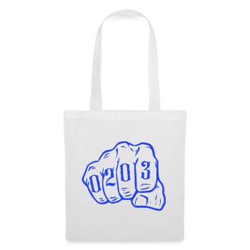 Duisburg Design mit Vorwahl 0203 Ruhrpott Style - Stoffbeutel - Weiß - Vorne