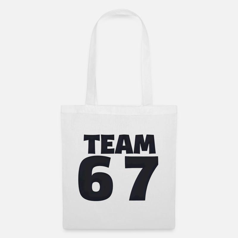 Team 6 7 - Stoffbeutel - Weiß