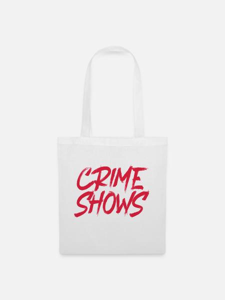 Krimi True Crime - Stoffbeutel - Weiß
