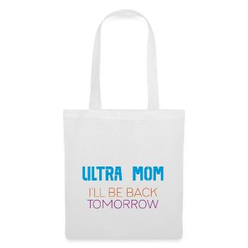 Ultra Maman - Je reviens demain - Sac en tissu - blanc - Devant