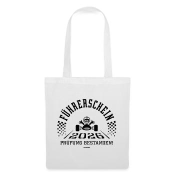 Driving licence 2026 – driving test passed! (Black) - Tote Bag - white - Front