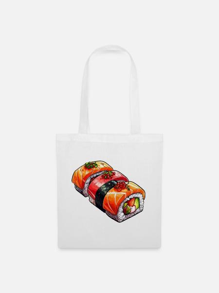 Sushi - Stoffbeutel - Weiß