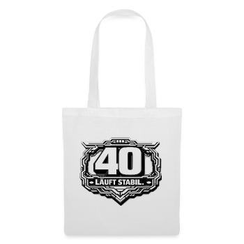 40 Runs Stable Badge - Tote Bag - white - Front