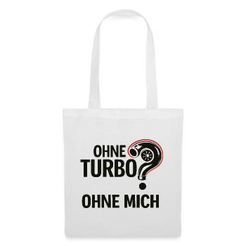Ohne Turbo Ohne Mich Logo - Stoffbeutel - Weiß - Vorne