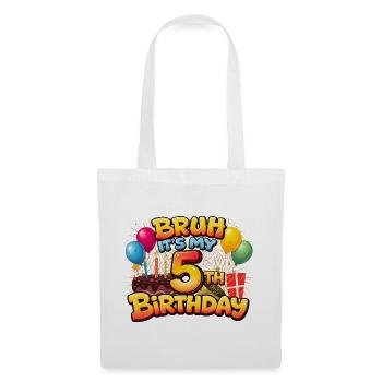 5th birthday shirt 5th birthday shirt  boy 5 year - Sac en tissu - blanc - Devant