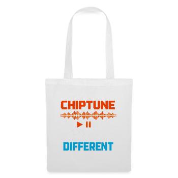 Chiptune shoots differently | 8-Bit Music Humor - Tote Bag - white - Front