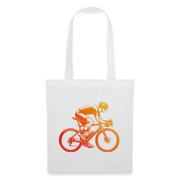 Geschenkidee für einen Roadbike mit Roadbike - Stoffbeutel - Weiß - Vorne