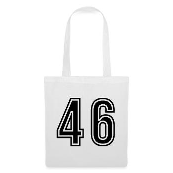 46 Symbole numérique - Sac en tissu - blanc - Devant