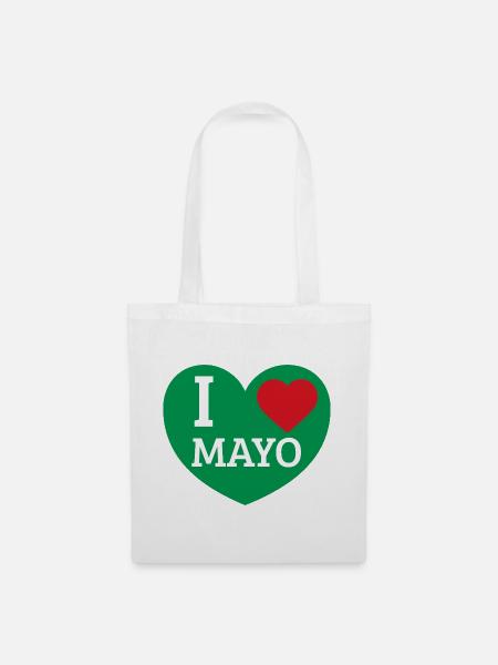 Ich liebe Mayo - Stoffbeutel - Weiß