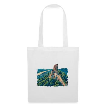 Drachenfels Retro - Stoffbeutel - Weiß - Vorne