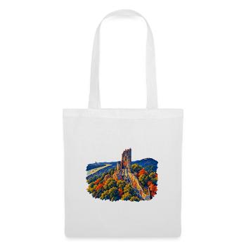 Drachenfels Expressionistisch - Stoffbeutel - Weiß - Vorne
