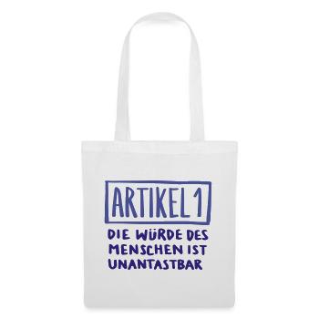 Artikel 1  - Stoffbeutel - Weiß - Vorne