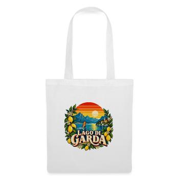 Lago di Garda Retro - Stoffbeutel - Weiß - Vorne