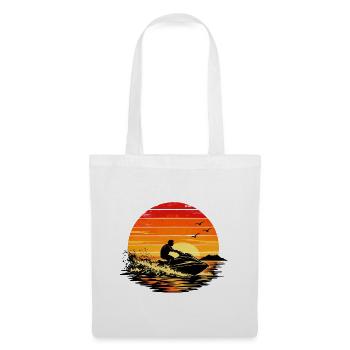 Sunset Jet Ski Escape - Stoffbeutel - Weiß - Vorne