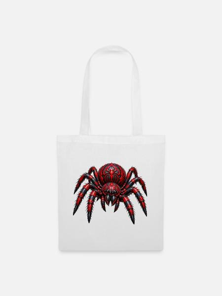 Armored_Crimson_Spider_Cutout - Stoffbeutel - Weiß