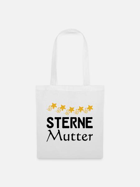 Sterne Mutter Mama Muttertag Familie Geschenk - Stoffbeutel - Weiß