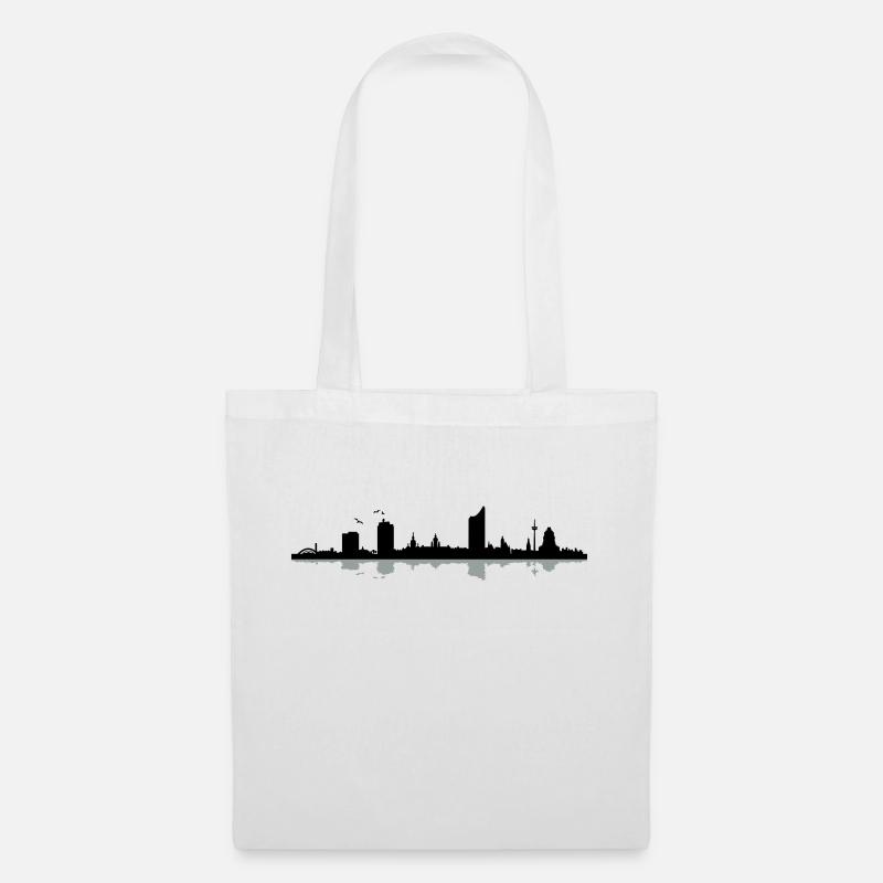 Leipzig Skyline - Tote Bag - white