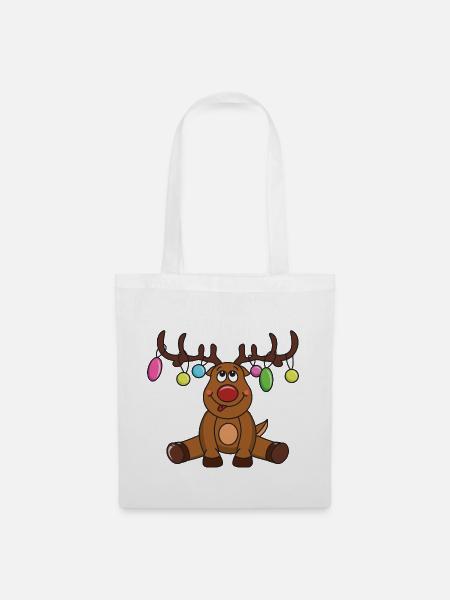 Weihnachten - Stoffbeutel - Weiß