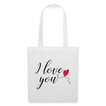 i love you - Stoffbeutel - Weiß - Vorne