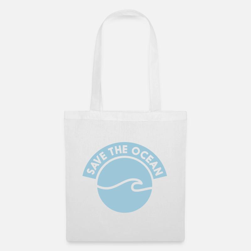 SAVE THE OCEAN - Stoffbeutel - Weiß