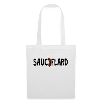 sauciflard saucisson mot 1202 - Sac en tissu - blanc - Devant