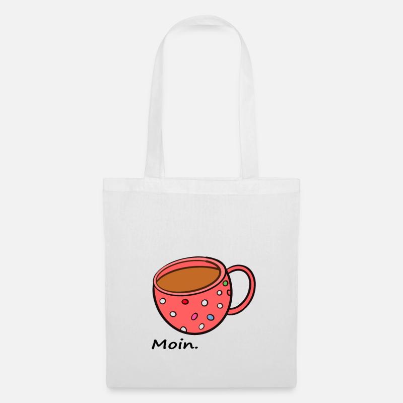 Kaffee Moin - Stoffbeutel - Weiß