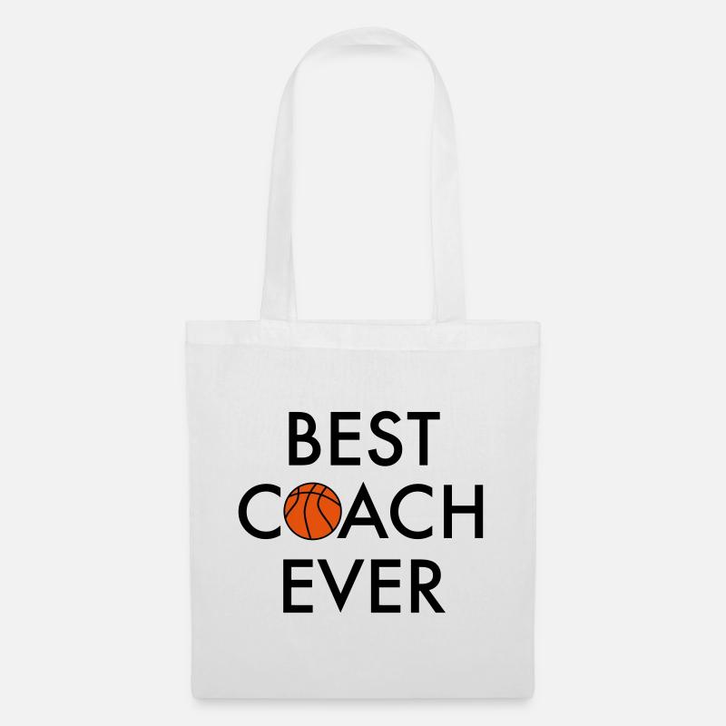 Best Basketball Coach - Stoffbeutel - Weiß