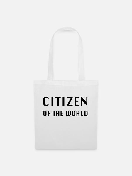 Citizen of the World Weltbürger Reisen Geschenk - Stoffbeutel - Weiß