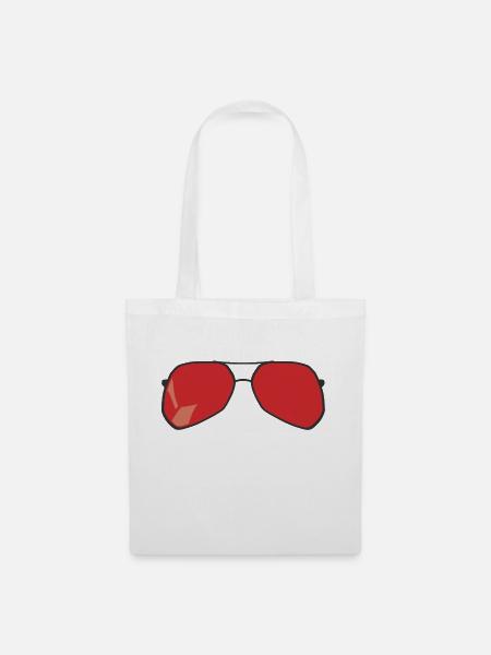 Sonnenbrille - Stoffbeutel - Weiß