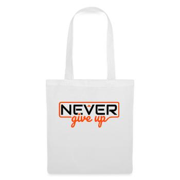 N’abandonnez jamais - Sac en tissu - blanc - Devant